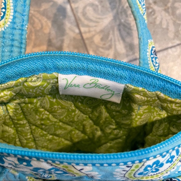 Vera Bradley | vintage turquoise paisley patterned bag - Picture 3 of 7